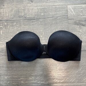 Victoria's Secret Black Strapless Molded Cup Bandeau